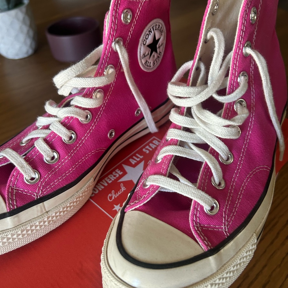 Converse Fuchsia High-Top Sneakers